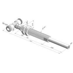 Conjutos de Resorte Serie  ER M5 - Z 50MM - Anti-rotación  - Racor de vacío en T
