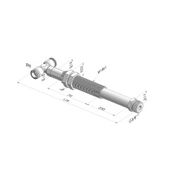 Conjutos de Resorte Serie  ER M38 - Z 50MM - Anti-rotación  - Racor de vacío en T