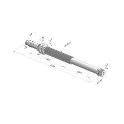 Conjutos de Resorte Serie  ER M38 - Z 80MM - Anti-rotación  - Racor de vacío recto