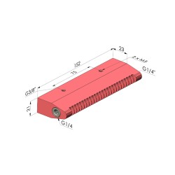 Boquilla de soplado de chorro plano serie BJP - 3/8G