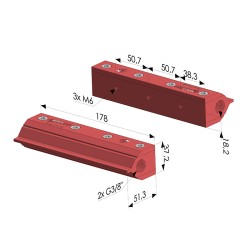 Cortina de aire de doble flujo Serie RA-2-L178MM