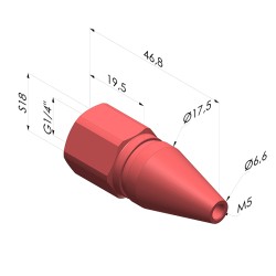 Boquilla de chorro redondo Serie BS - G1/4"