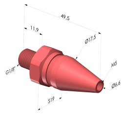 Boquilla de chorro redondo serie BS - G1/8"