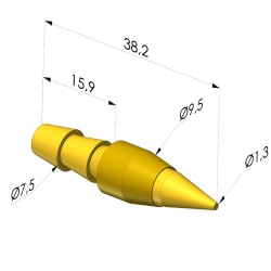 Boquilla de soplado de chorro redondo Serie BS-Canula