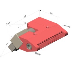 Boquilla de soplado de chorro plano serie - 1/4G