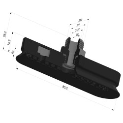 Ventosa Oval Serie 4OF 85x23mm M14