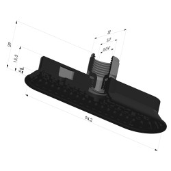 Ventosa Oval Serie 4OF 94x32mm F14