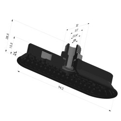 Ventosa Oval Serie 4OF 94x32mm M14