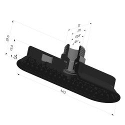 Ventosa Oval Serie 4OF 94x32mm M38