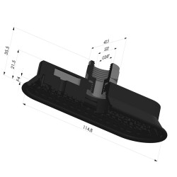 Ventosa Oval Serie 4OF 115x43mm F38