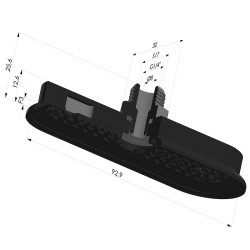 Ventosa Oval Serie 4RP 93x32MM