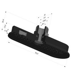 Ventosa Oval Serie 4RP 93x32MM