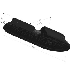 Ventosa Oval Serie 4RP 124x60MM