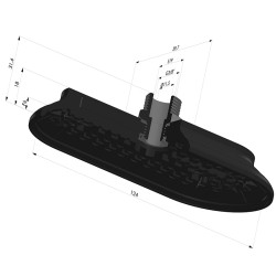 Ventosa Oval Serie 4RP 124x60MM
