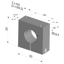 Brida de fijación para Venturi Serie VCR