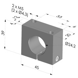 Brida de fijación para Venturi Serie VCR