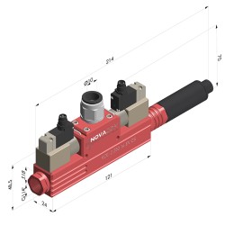 Venturi Mono Etapa  Serie  VCR-2 EV CS - 85% Vacío