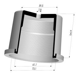 Ventosa Plate Serie VCP Ø 34 mm