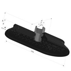 Ventosa Oval Serie 4RP 124x60MM