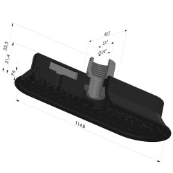 Ventosa Oval Serie 4OF 115x43mm F14