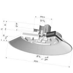 Ventosa Plana Serie PFTF Ø 225 mm