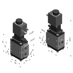 Vanne à Vide Série AG - 1/4G