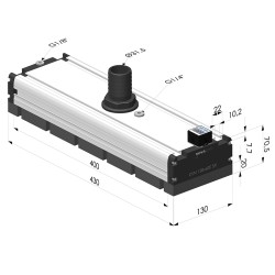 Sistema de agarre por vacío con cánula y espuma - 130x400 - Serie CVM SV Edition