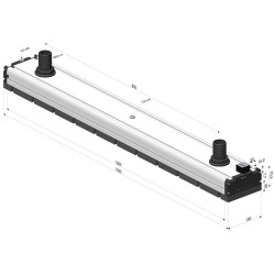 Sistema de agarre por vacío con cánula y espuma - 130x1000 - Serie CVM SV Edition