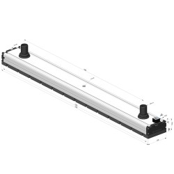 Sistema de agarre por vacío con cánula y espuma - 130x1200 - Serie CVM SV Edition