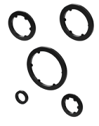 Arandelas dentadas de nailon