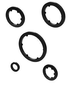 Arandelas dentadas de nailon