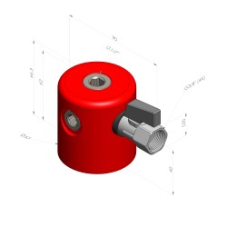 Base Magnetica 3 salidas G8/3 Hembra